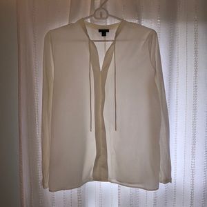 Ann Taylor Ivory Long Sleeve
